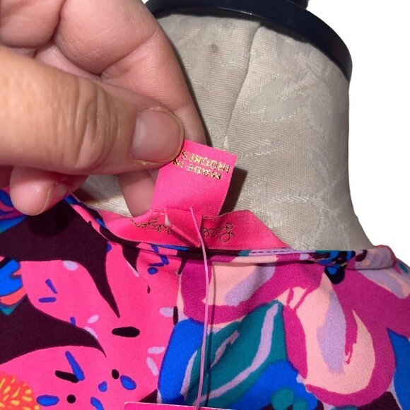 Lilly Pulitzer Womens Dress Size 4 Multicolor Stretch Cherry Ganache New - Picture 6 of 10